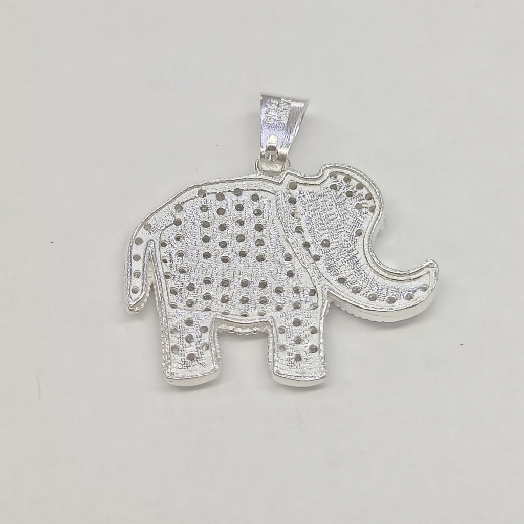 DIJE ELEFANTE C/CIRCONIAS PLATA .925 5.5 GR (NUEVO)
