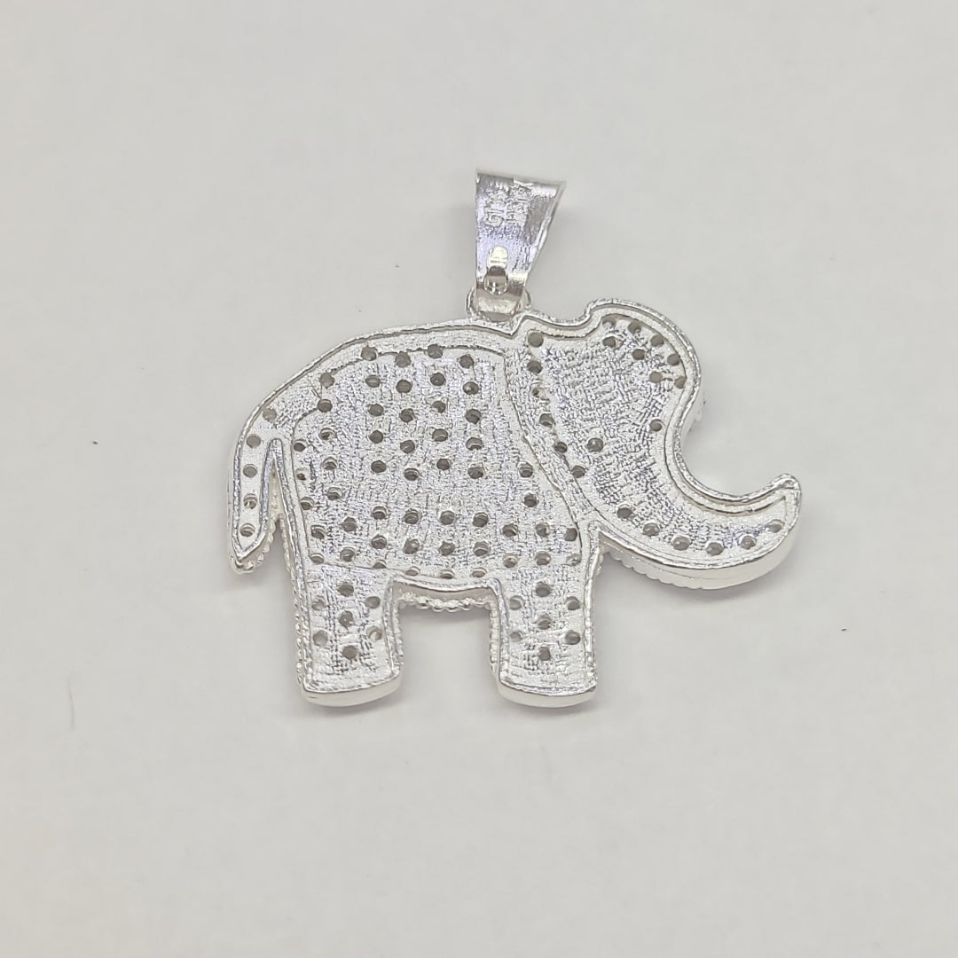 DIJE ELEFANTE C/CIRCONIAS PLATA .925 5.5 GR (NUEVO)
