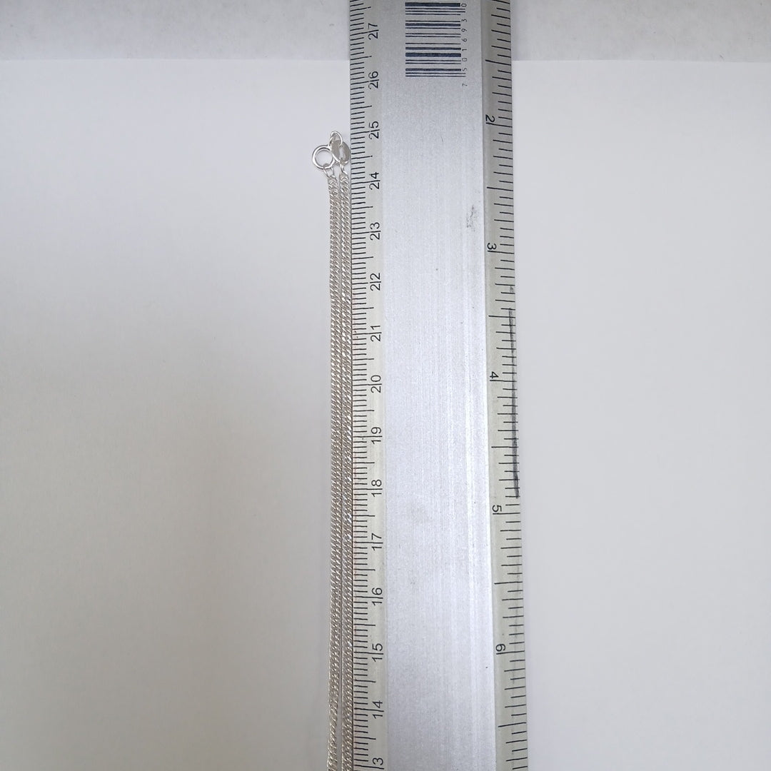 CADENA BARBADA PLATA .925 50 CM 4.32 GR (NUEVO)