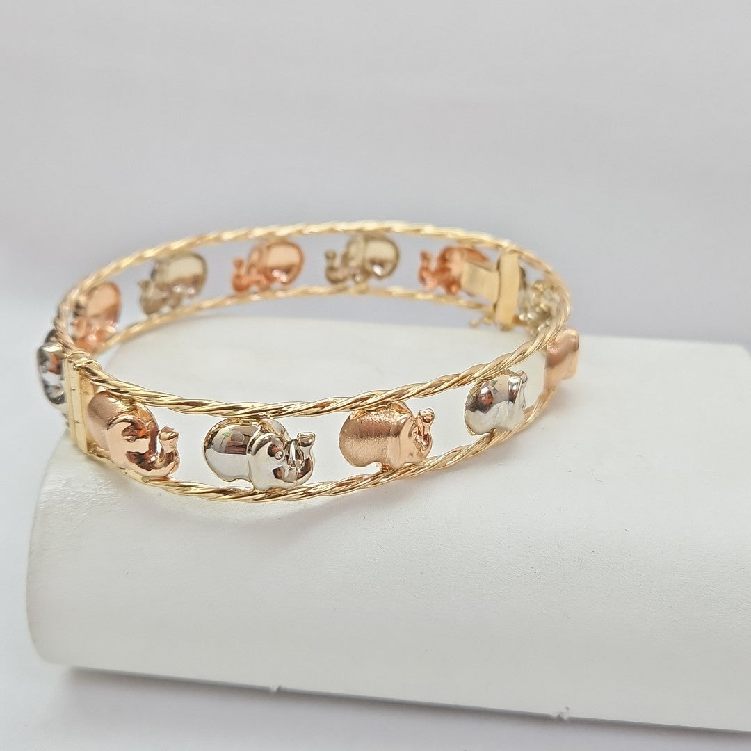 PULSERA RIGIDA ORO 14 K 10 GRMS (SEMINUEVO)