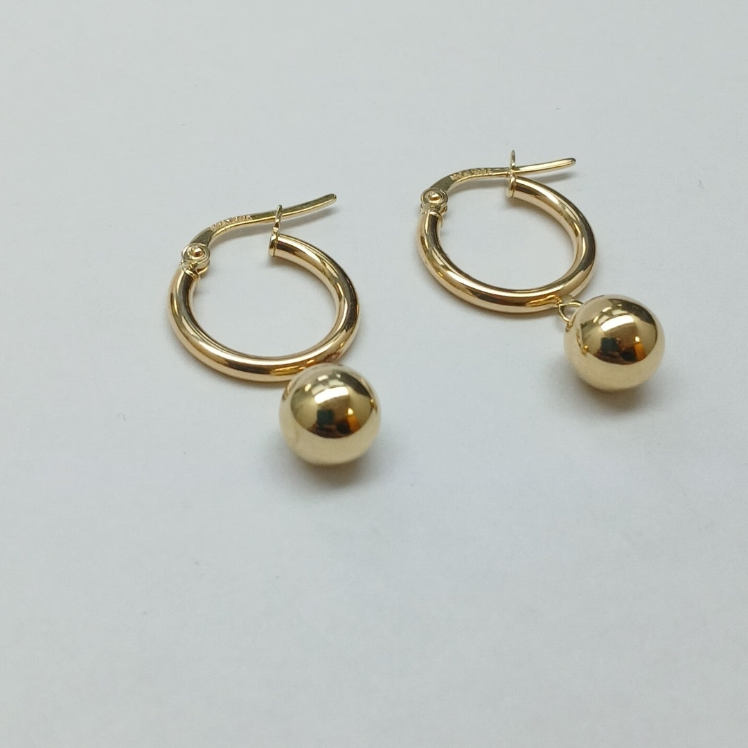 ARRACADAS ORO 14K 1.5 (NUEVO)