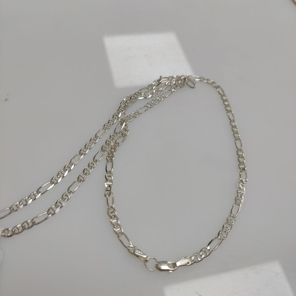 CADENA TEJIDO MARINERO PLATA .925 55 CM 7.9 GR (NUEVO)