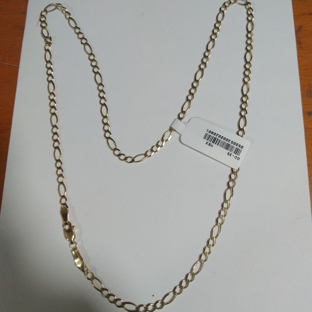 CADENA TEJIDO 3X1 14K 55 CM 8.2 GR (NUEVO)