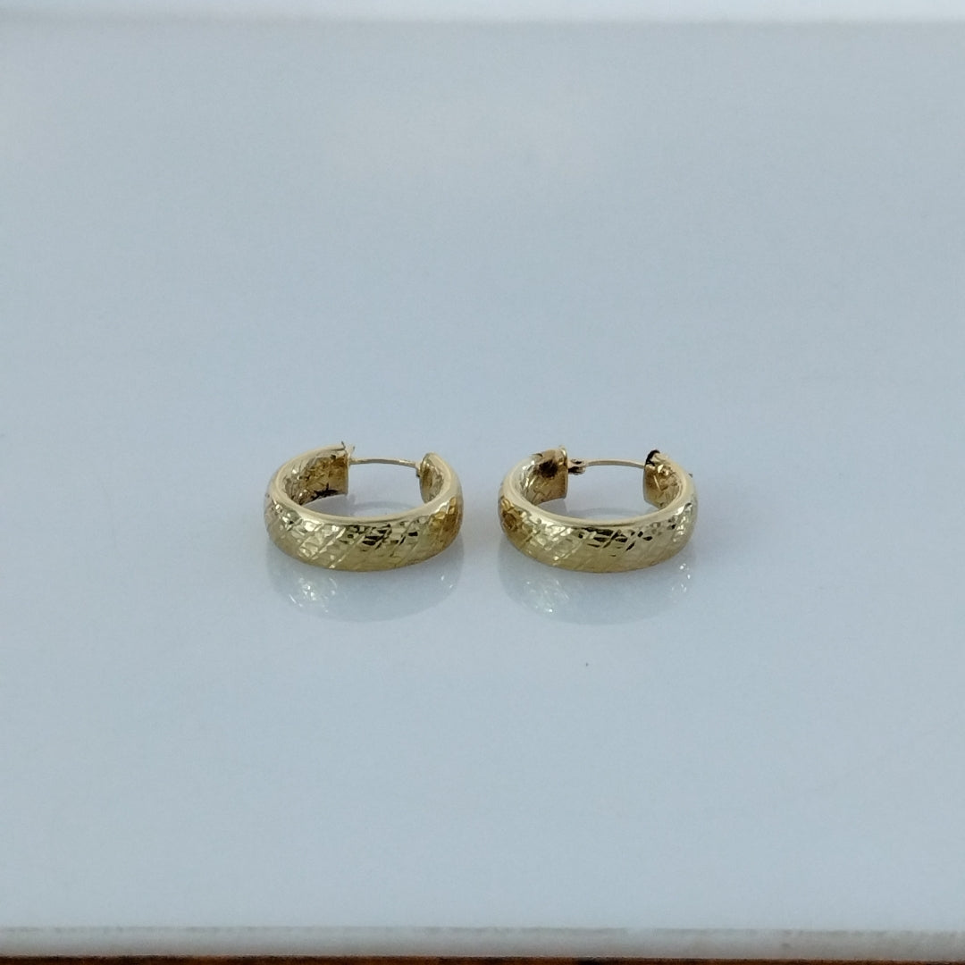 ARRACADAS PAR ORO 14 K 2.3 GRMS (SEMINUEVO)