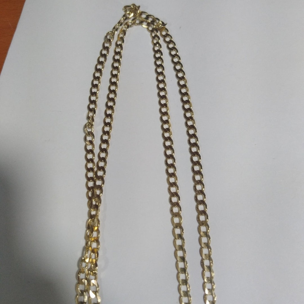 CADENA TEJIDO BARBADA 14K 55 CM 8.2 GR (NUEVO)