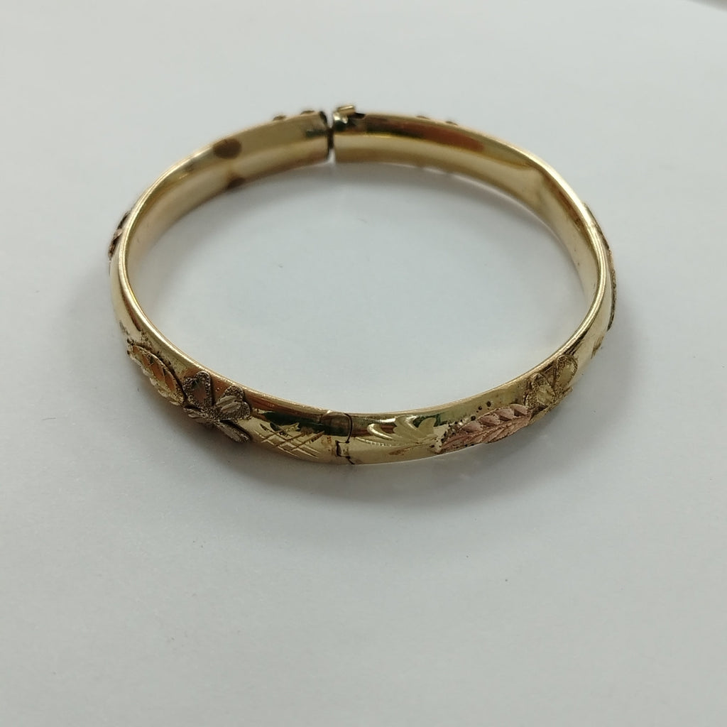 PULSERA RIGIDA ORO 14 K 12.9 GRMS (SEMINUEVO)