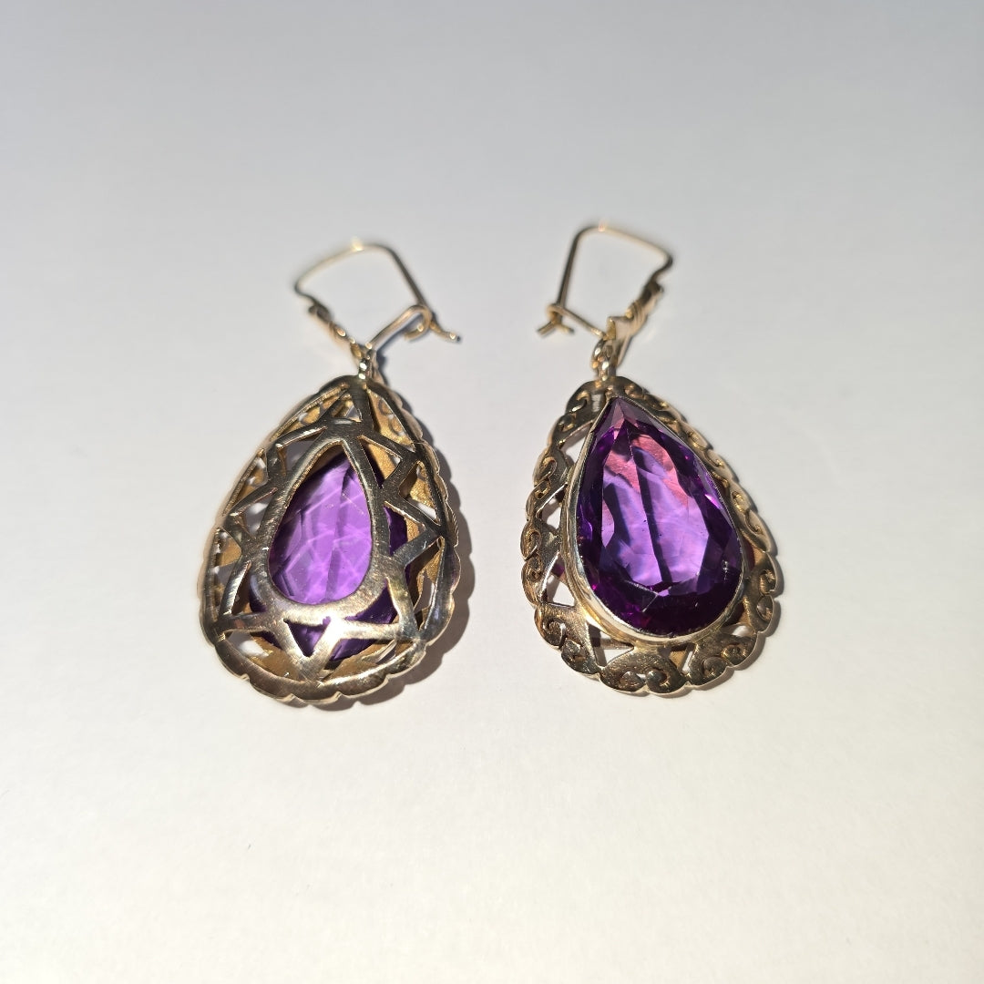 ARETES PAR ORO 8 K 13,90 GRMS (SEMINUEVO)