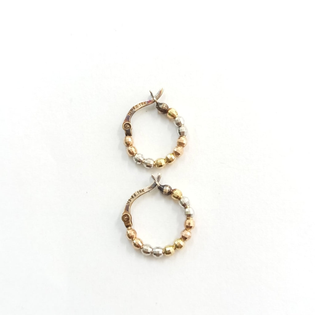ARRACADAS PAR ORO 14 K 1,40 GRMS (SEMINUEVO)