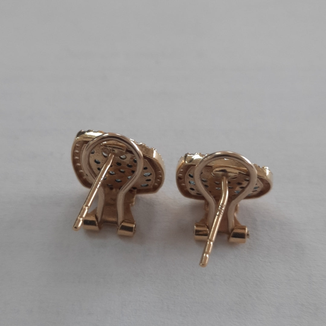 ARETES PAR ORO 14 K 3.9 GRMS (SEMINUEVO)