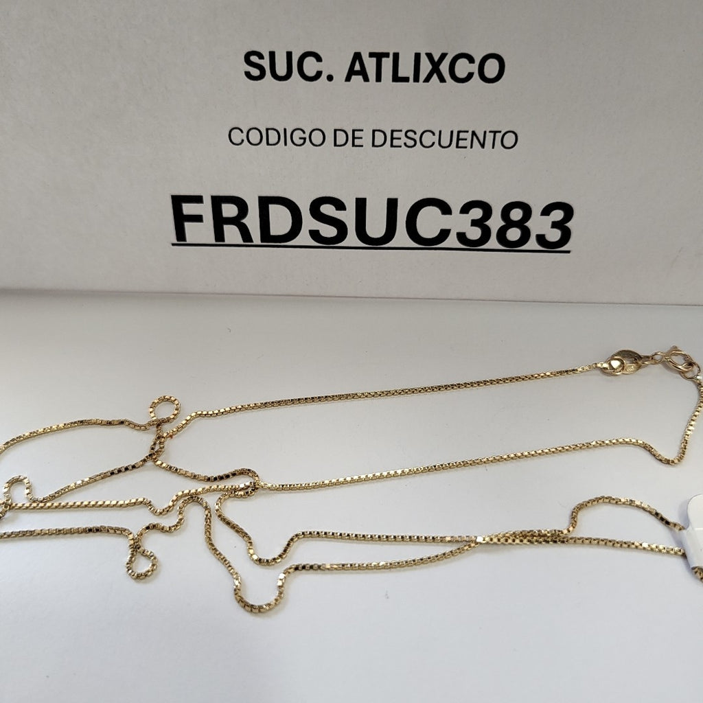 CADENA VENECIANO 14K 60 CM 2.7 GR (NUEVO)