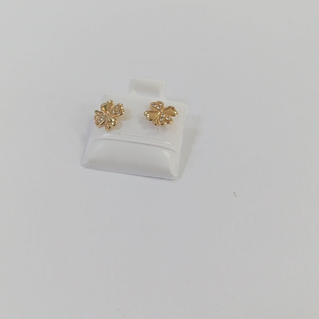 BROQUELES BROQUEL FIG TREBOL 14K 0.2851 GR (NUEVO)