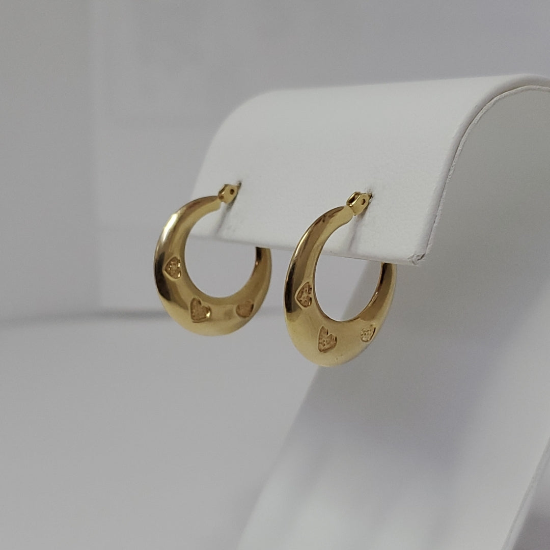 ARRACADAS PAR ORO 14 K 2.2 GRMS (SEMINUEVO)