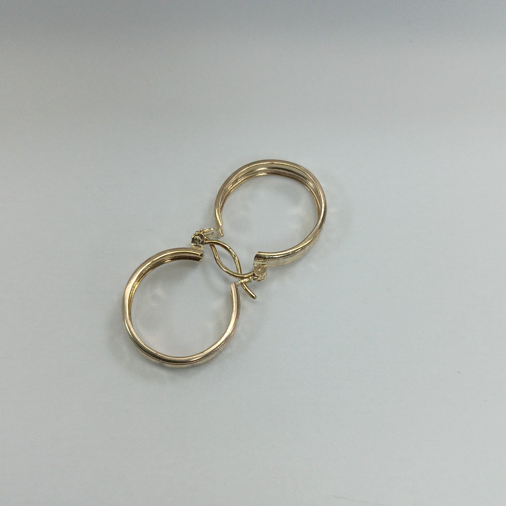 ARETES ARRACADAS LABRADAS 10K 2.2 GR (NUEVO)