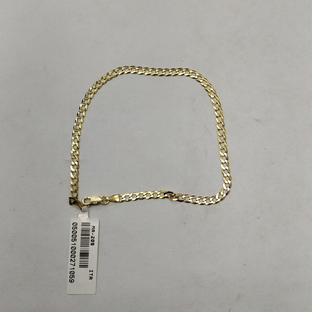 PULSERAS CABALLERO BARBADA AMARILLA ORO 14K 2.7 (NUEVO)