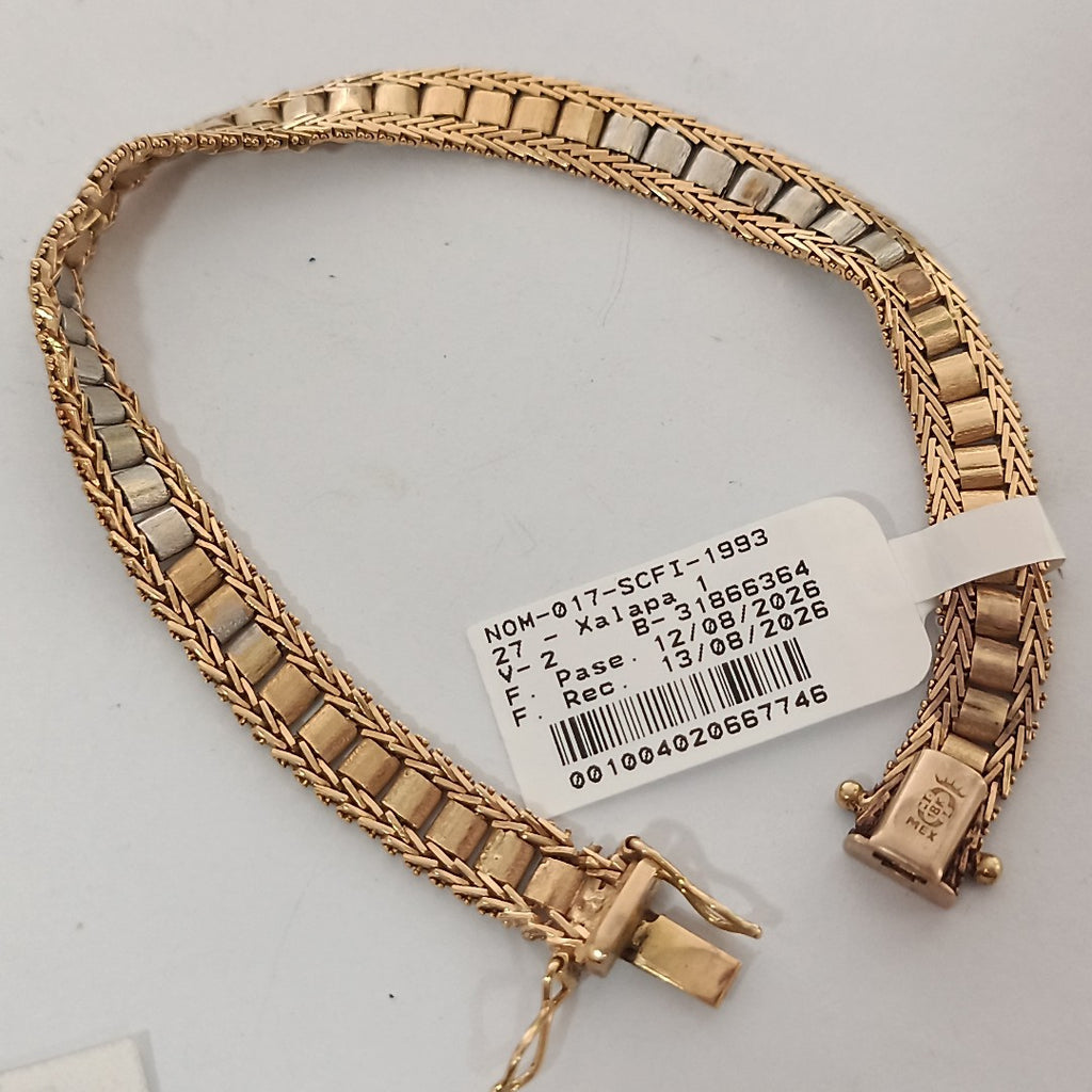 PULSERA ORO, ORO BLANCO 18 K 19.7 GRMS (SEMINUEVO)