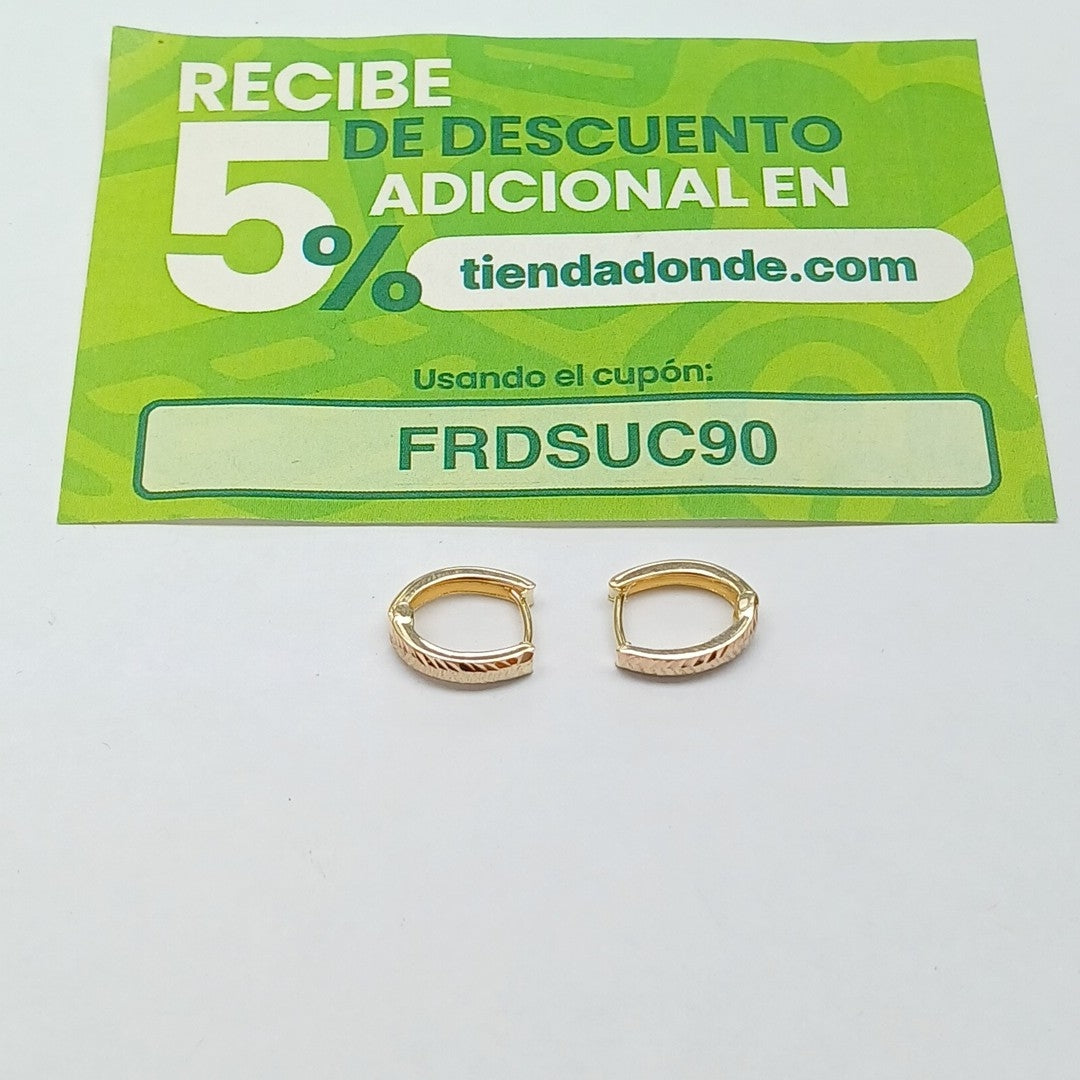 HUGGIES ORO 14K 1.1 (NUEVO)