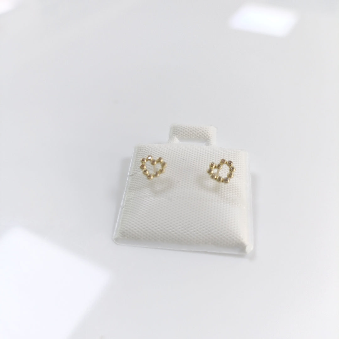 BROQUELES BROQUEL FIG CORAZON 14K 0.23 GR (NUEVO)
