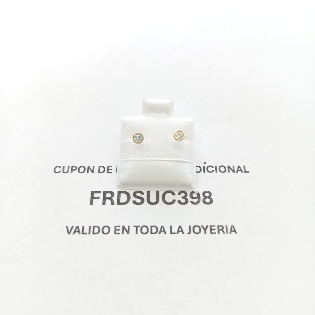 BROQUELES BROQUEL C CIRCONIA 14K 0.1501 GR (NUEVO)