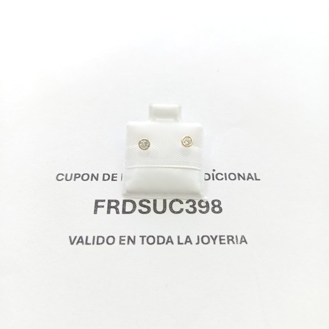 BROQUELES BROQUEL C CIRCONIA 14K 0.1501 GR (NUEVO)