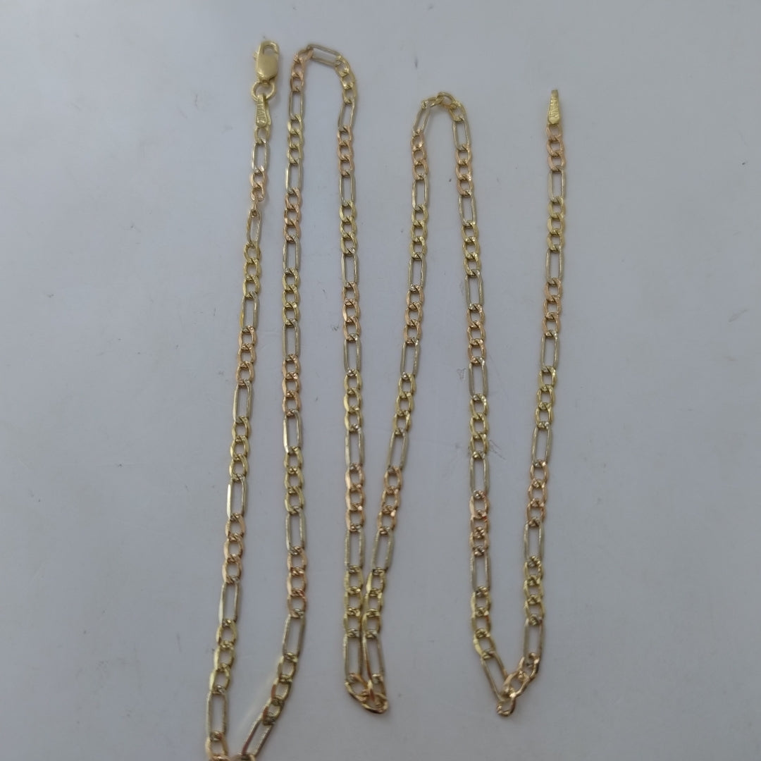 CADENA ORO COMBINADO 14 K 5,00 GRMS (SEMINUEVO)
