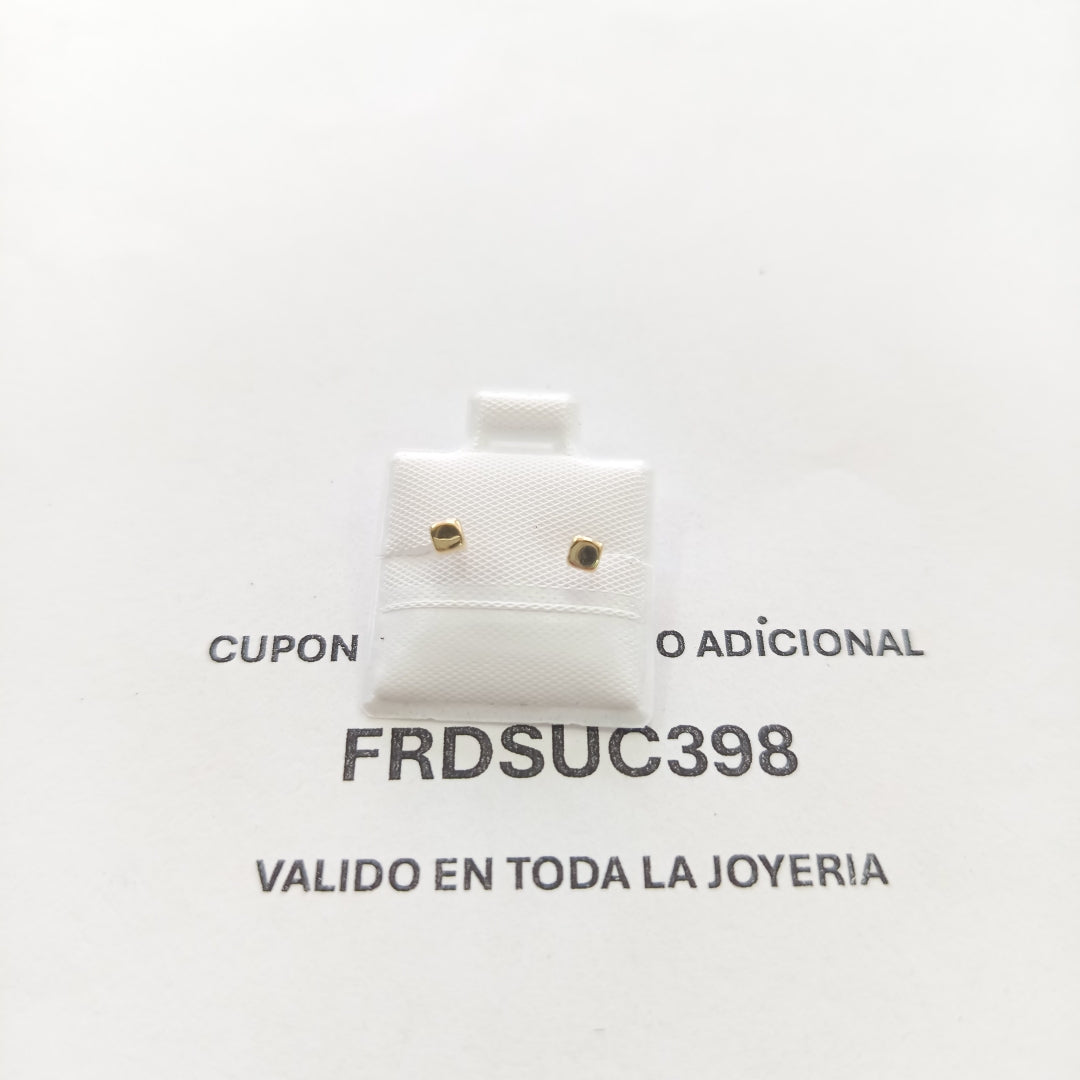 BROQUELES BROQUEL FIG CUBO 14K 0.203 GR (NUEVO)