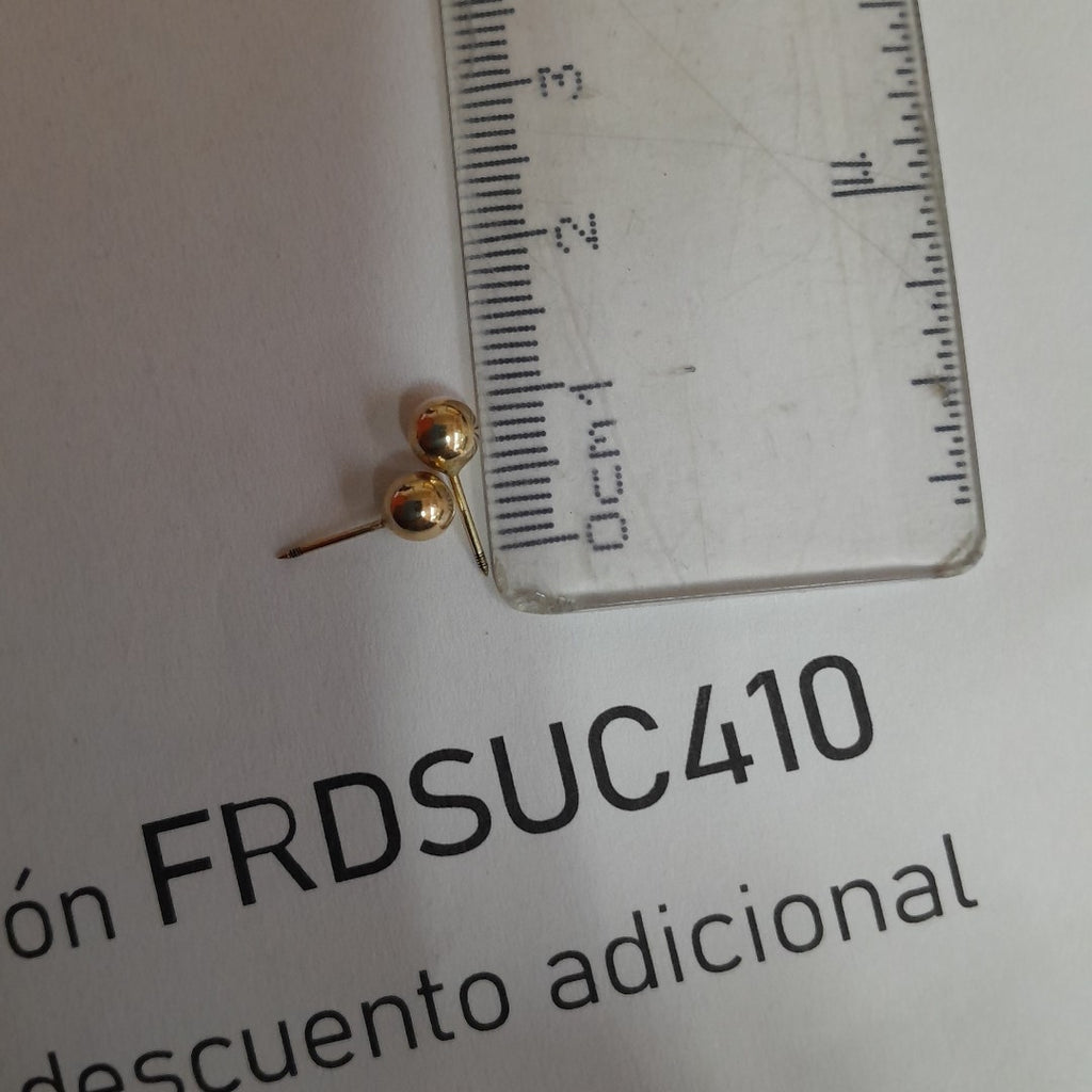 BROQUELES PAR ORO 10 K 0,40 GRMS (SEMINUEVO)