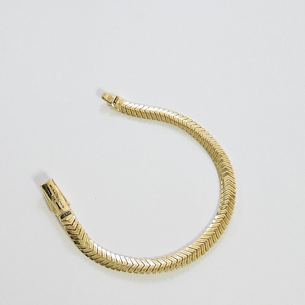 PULSERA MONACO ORO 10K 5.9 (NUEVO)