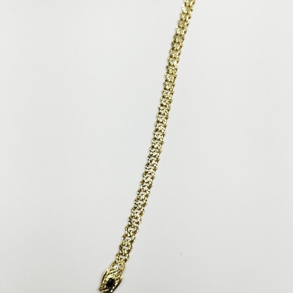 PULSERA CABALLERO MONACO ORO 10K 9.3 (NUEVO)