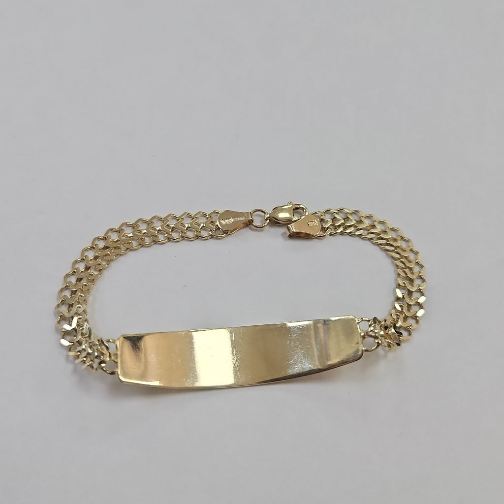 PULSERA ESCLAVA CHINO 14K 21 CM 9.8 GR (NUEVO)