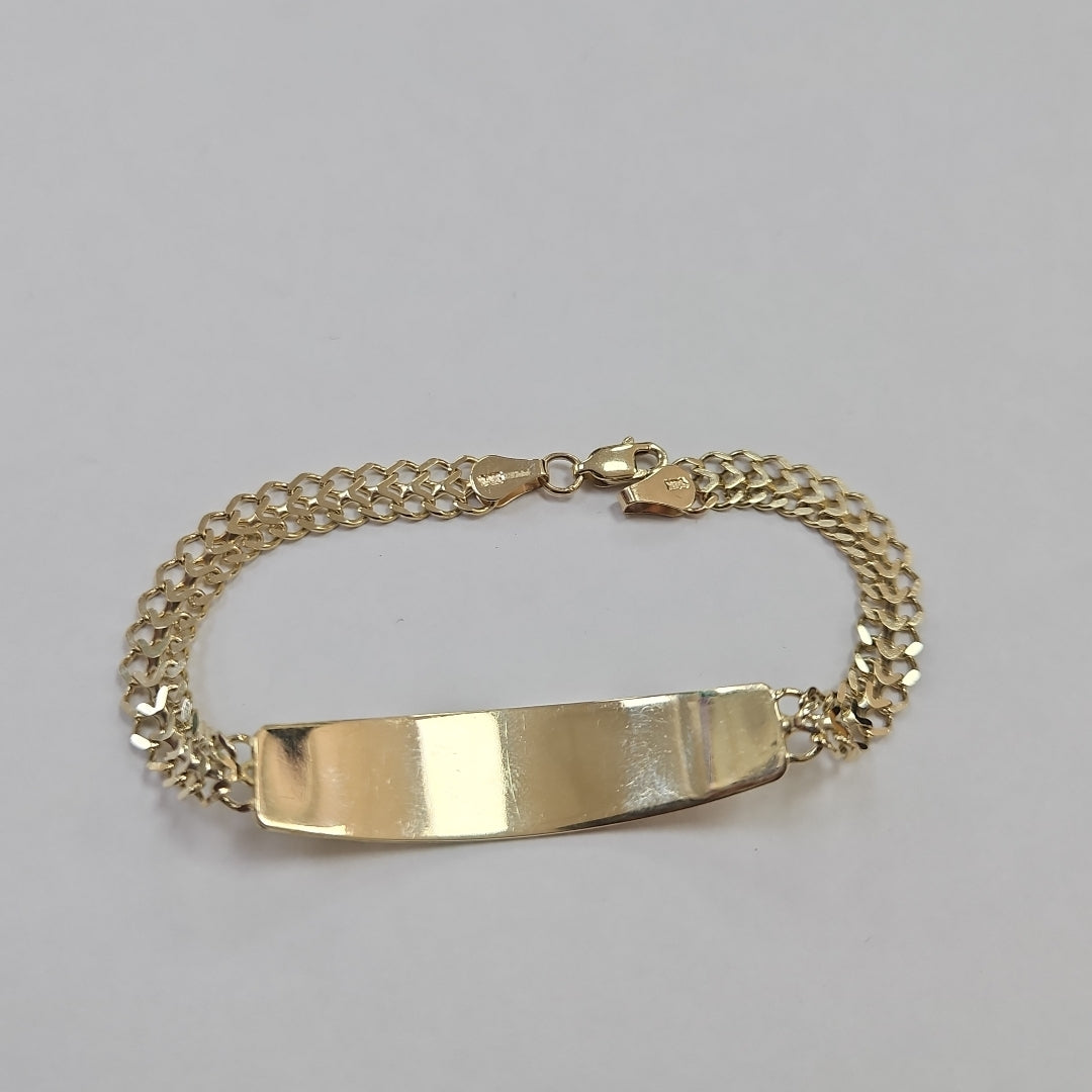 PULSERA ESCLAVA CHINO 14K 21 CM 9.8 GR (NUEVO)