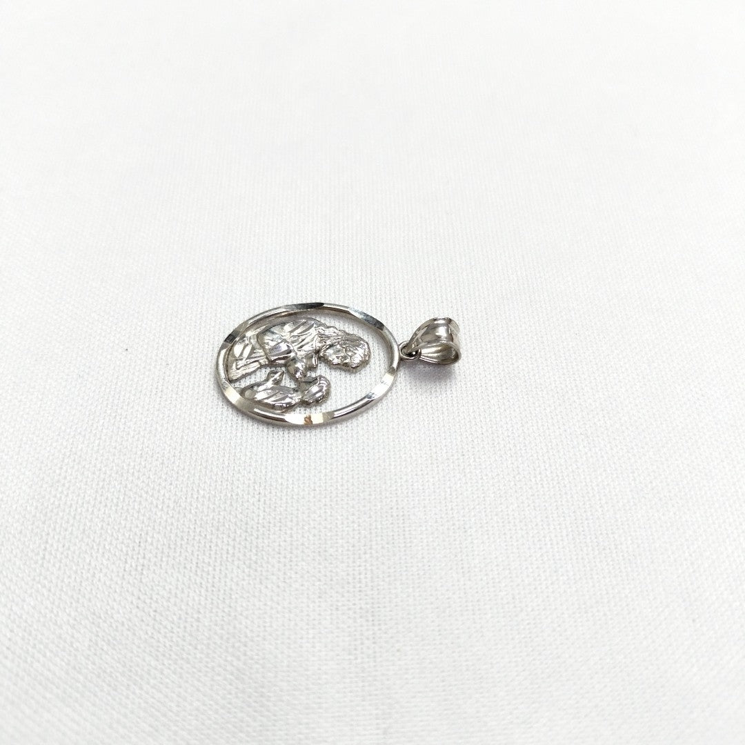 MEDALLA RELIGIOSA ORO, ORO BLANCO 14 K 1.5 GRMS (SEMINUEVO)