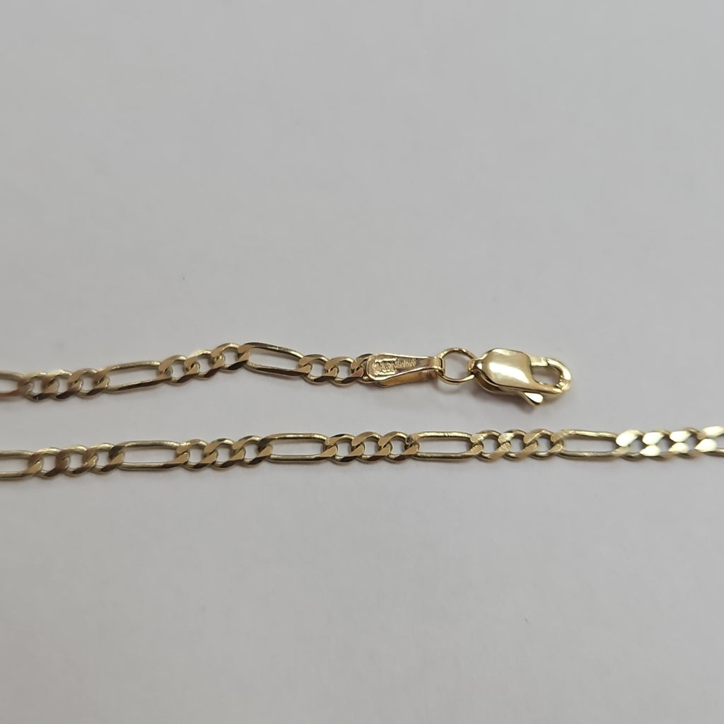 PULSERA TEJIDO 3X1 14K 18 CM 2 GR (NUEVO)