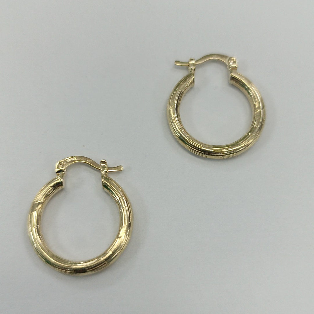 ARETES ARRACADAS 14K 2.8 GR (NUEVO)