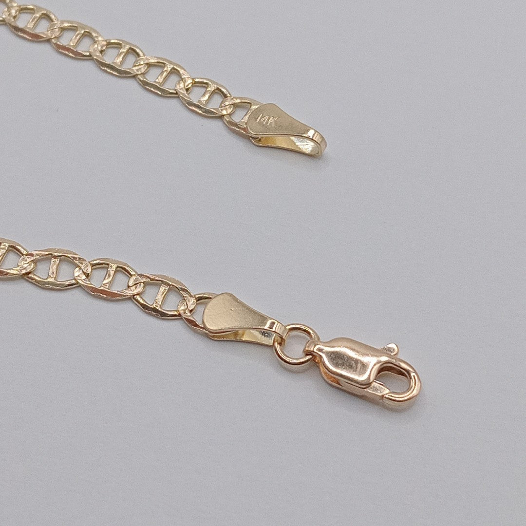 PULSERA GUCHI 14K 18 CM 3.3 GR (NUEVO)