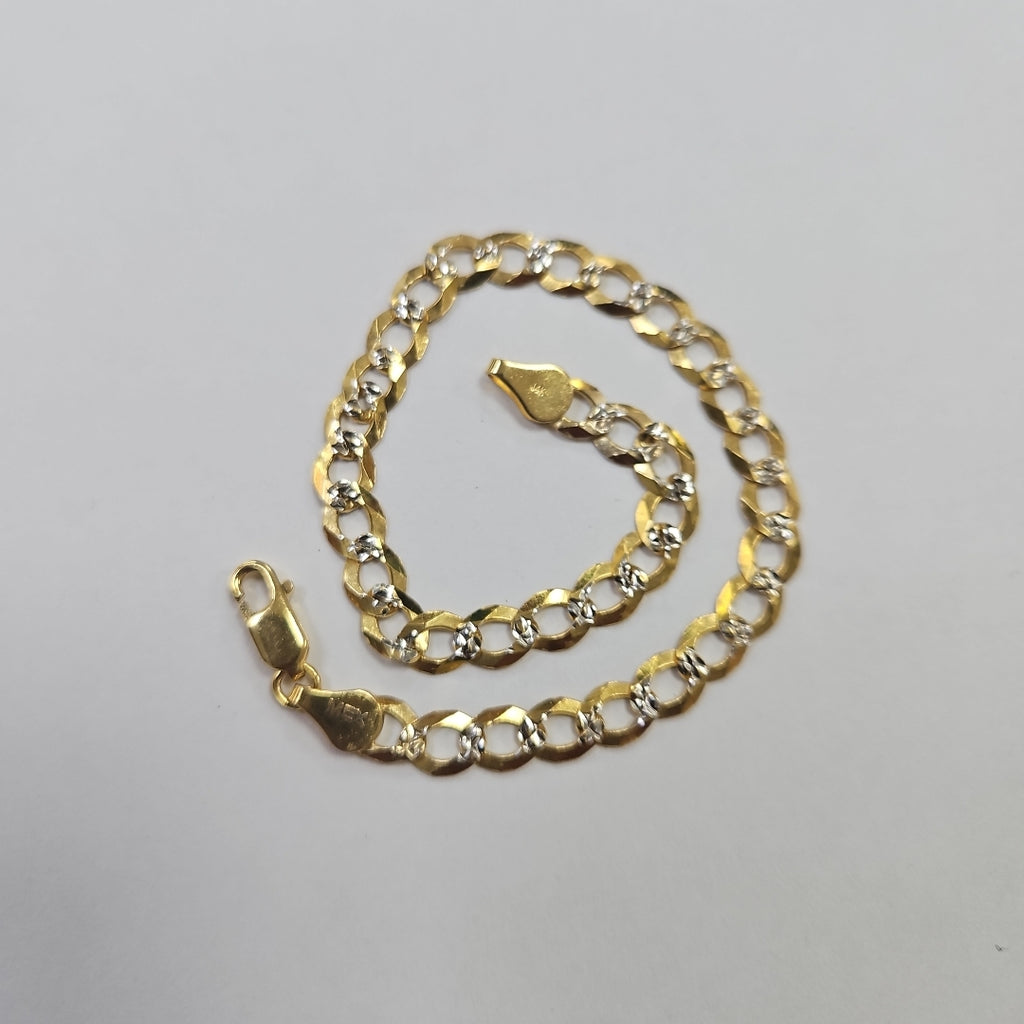 PULSERA BARBADA 14K 21 CM 6.2 GR (NUEVO)