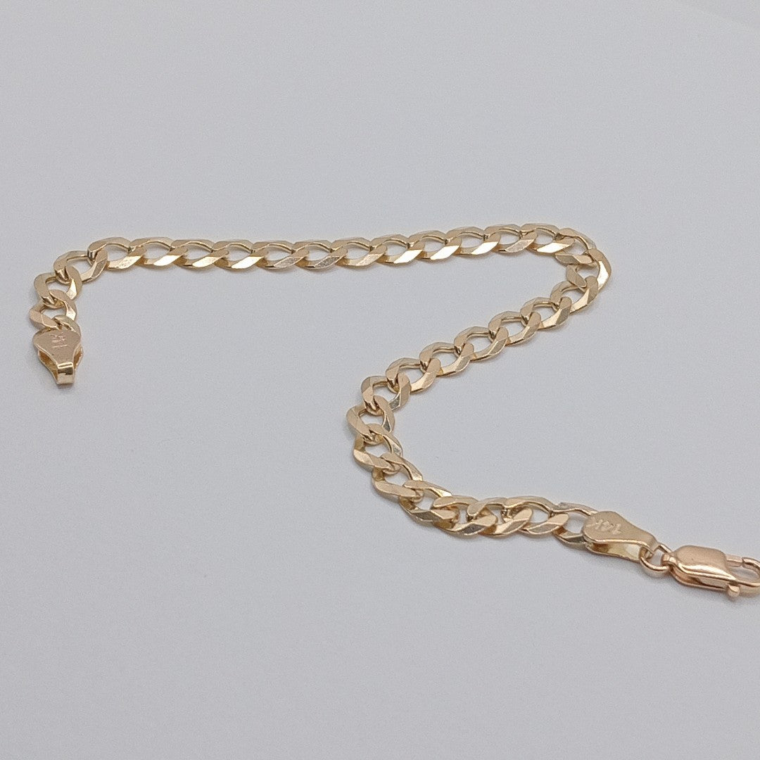 PULSERA BARBADA 14K 18 CM 6.7 GR (NUEVO)