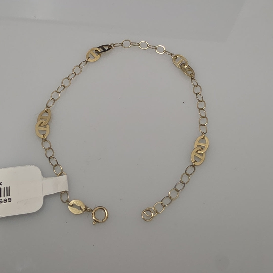 PULSERA ESPECIAL 14K 18 CM 1.5 GR (NUEVO)