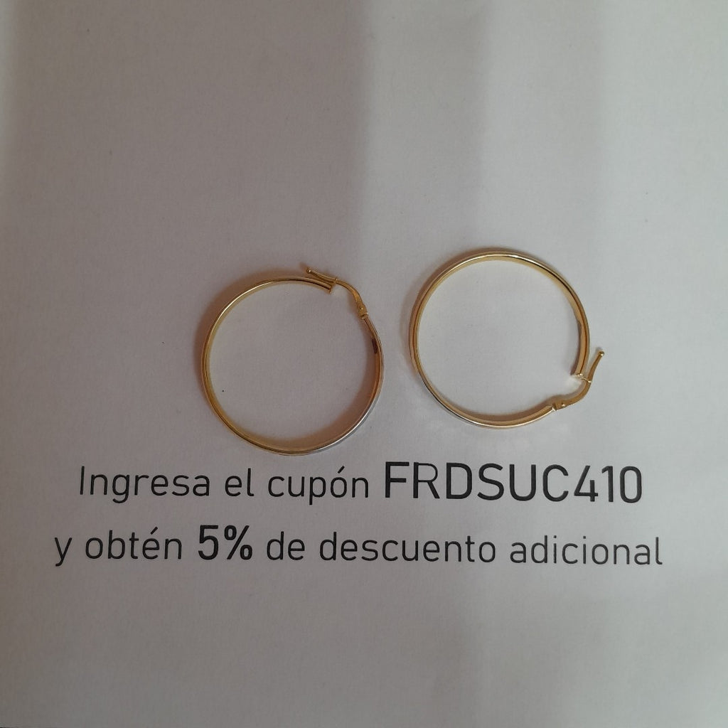 ARRACADAS PAR ORO 14 K 2,90 GRMS (SEMINUEVO)