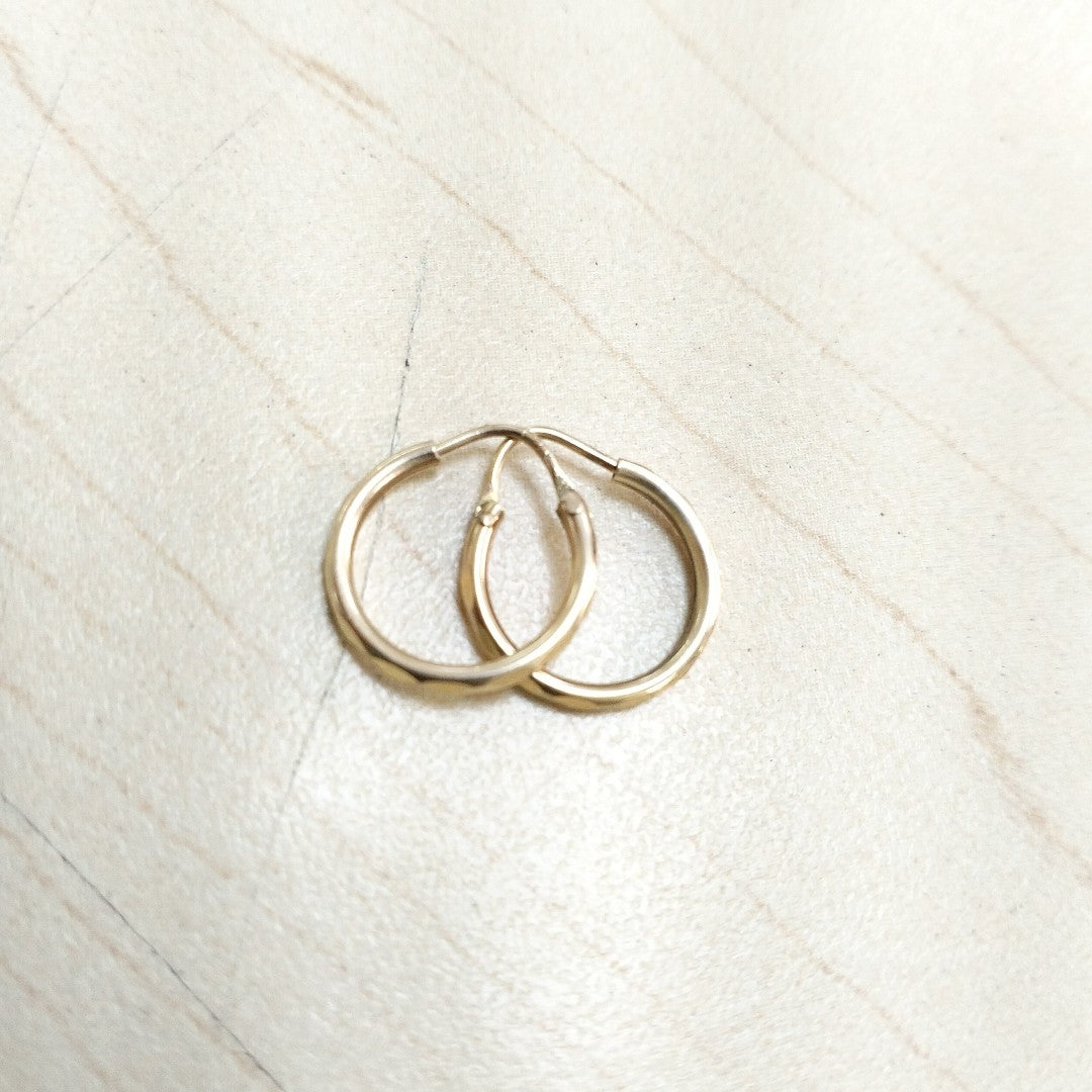 ARRACADAS PAR ORO 14 K 0,80 GRMS (SEMINUEVO)