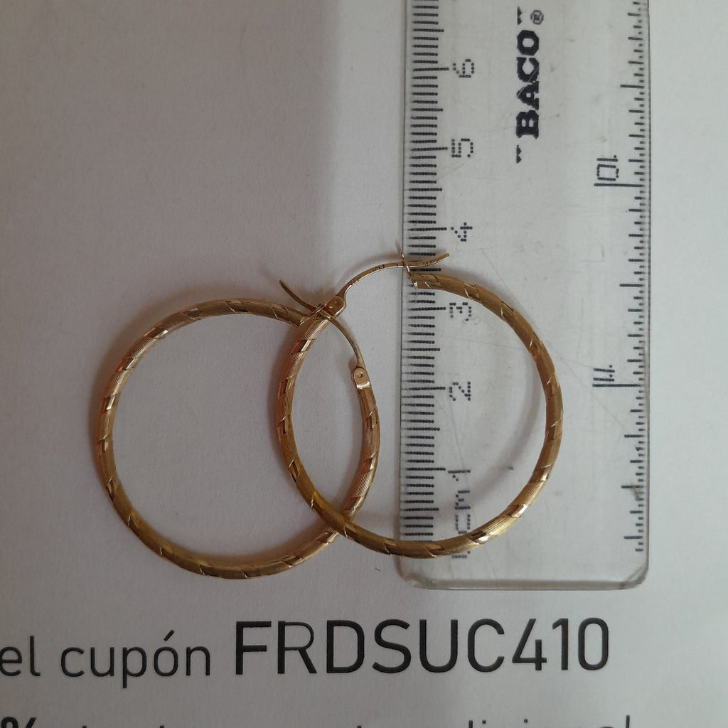 ARRACADAS PAR ORO 14 K 3,70 GRMS (SEMINUEVO)