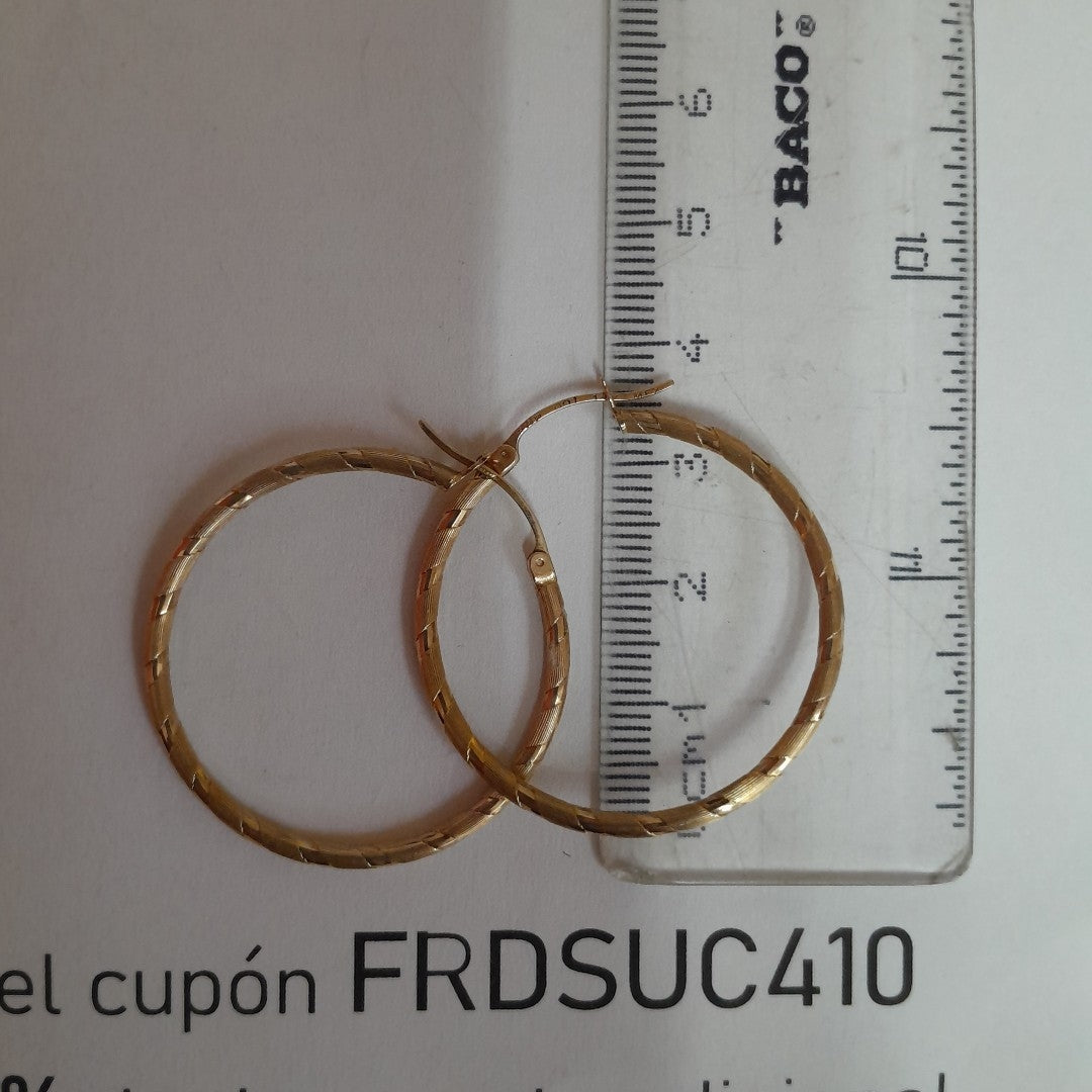 ARRACADAS PAR ORO 14 K 3,70 GRMS (SEMINUEVO)