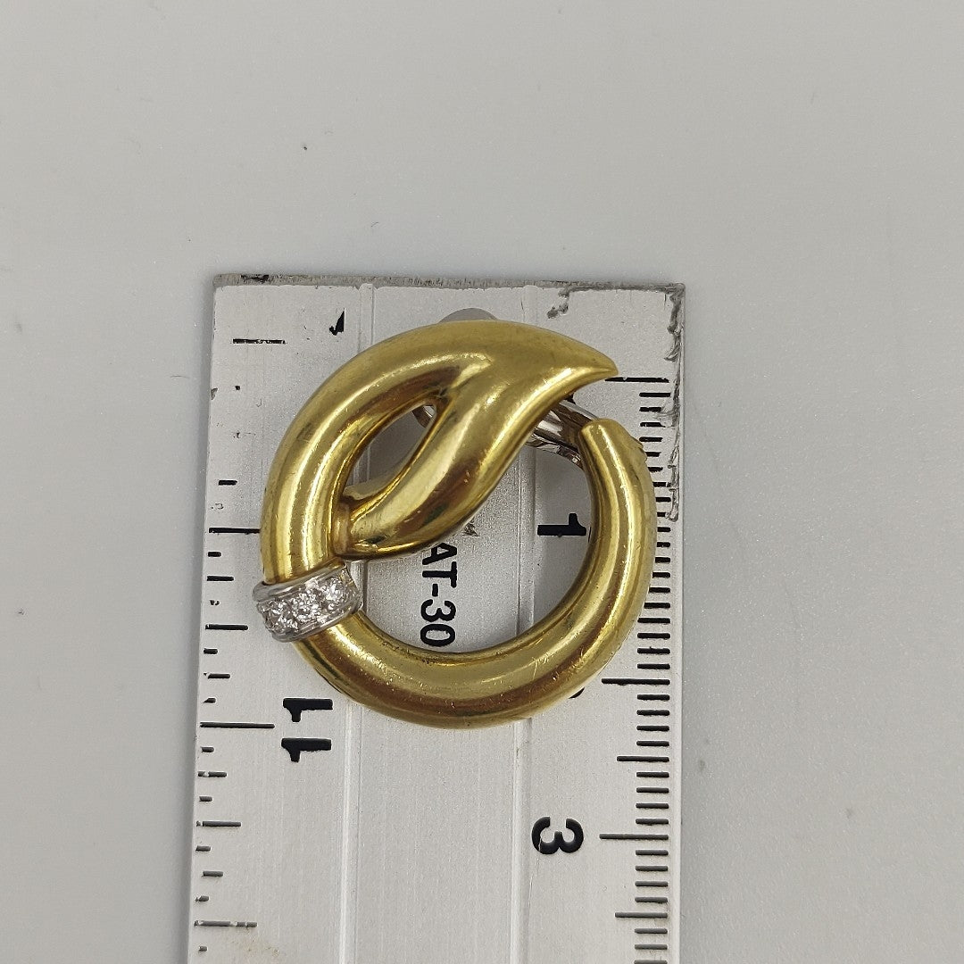 ARETES PAR ORO 18 K 12.8 GRMS (SEMINUEVO)