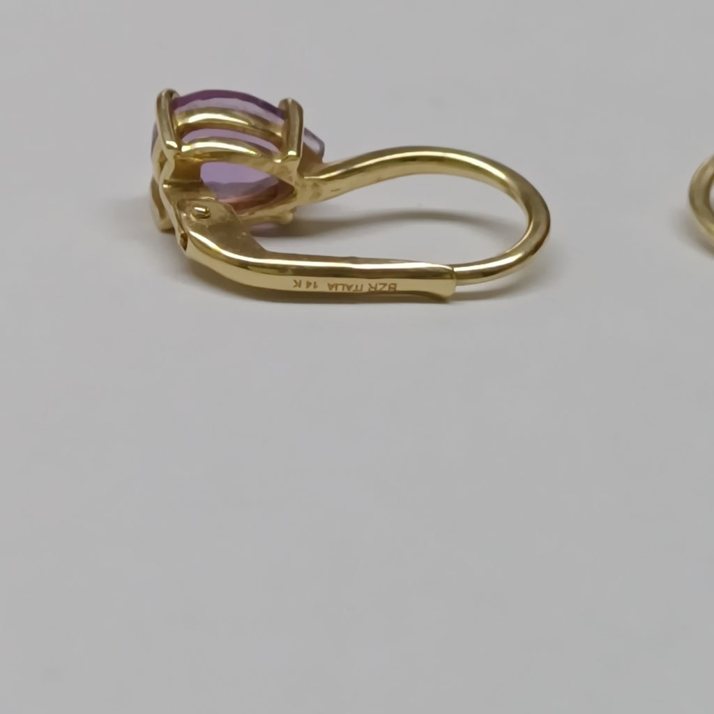 ARETES PAR ORO 14 K 2.5 GRMS (SEMINUEVO)