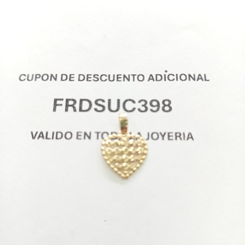 DIJE FIG CORAZON 14K 0.8 GR (NUEVO)