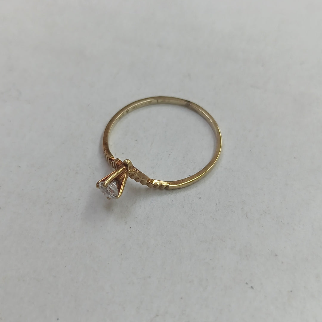 SOLITARIO ORO 14 K 1.1 GRMS (SEMINUEVO)