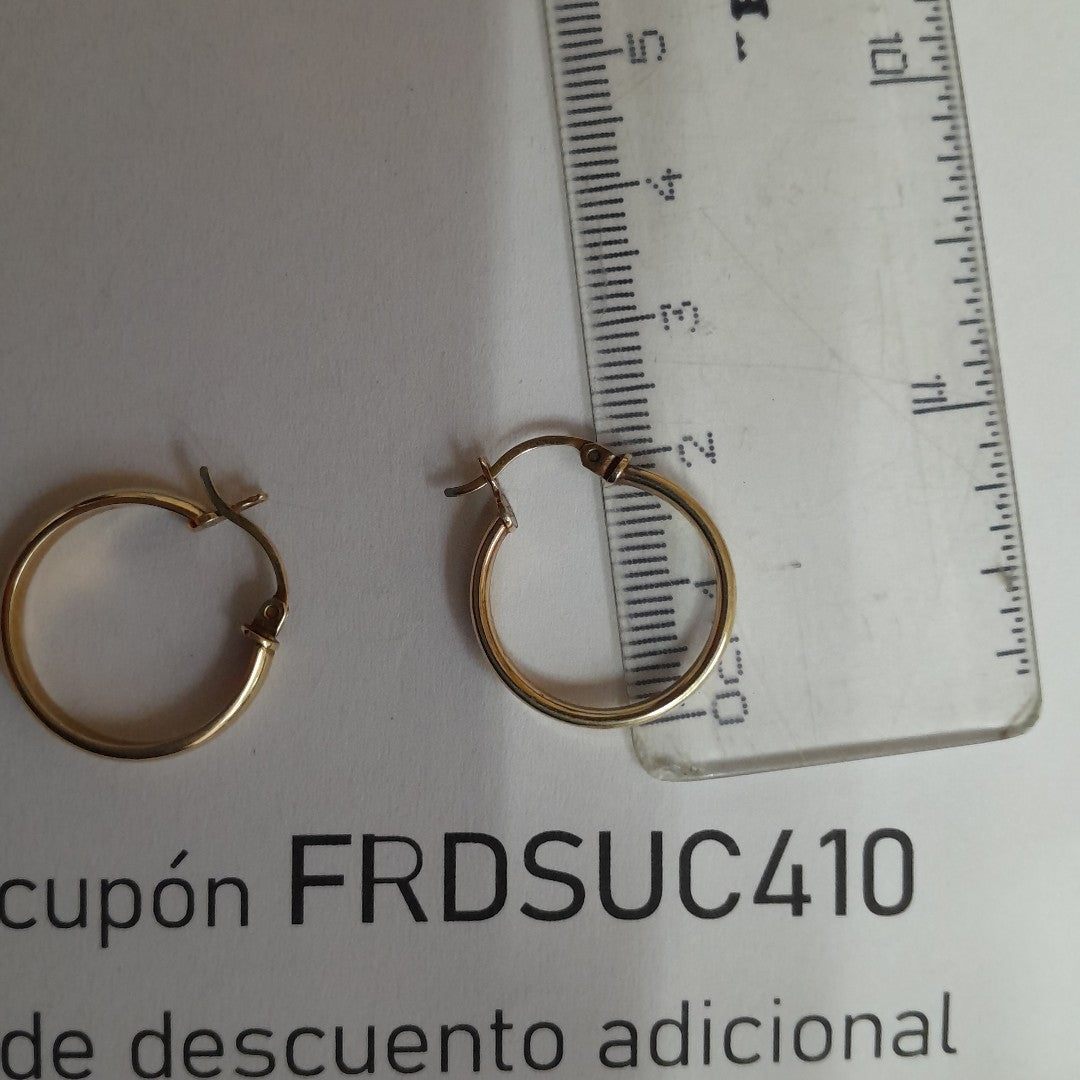 ARRACADAS PAR ORO 14 K 2,20 GRMS (SEMINUEVO)