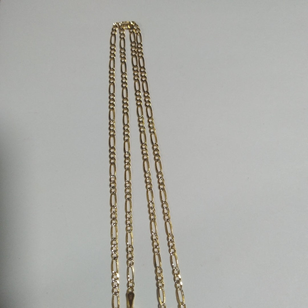 CADENA 3X1 DIAMANTADA 14K 55 CM 4.8 GR (NUEVO)