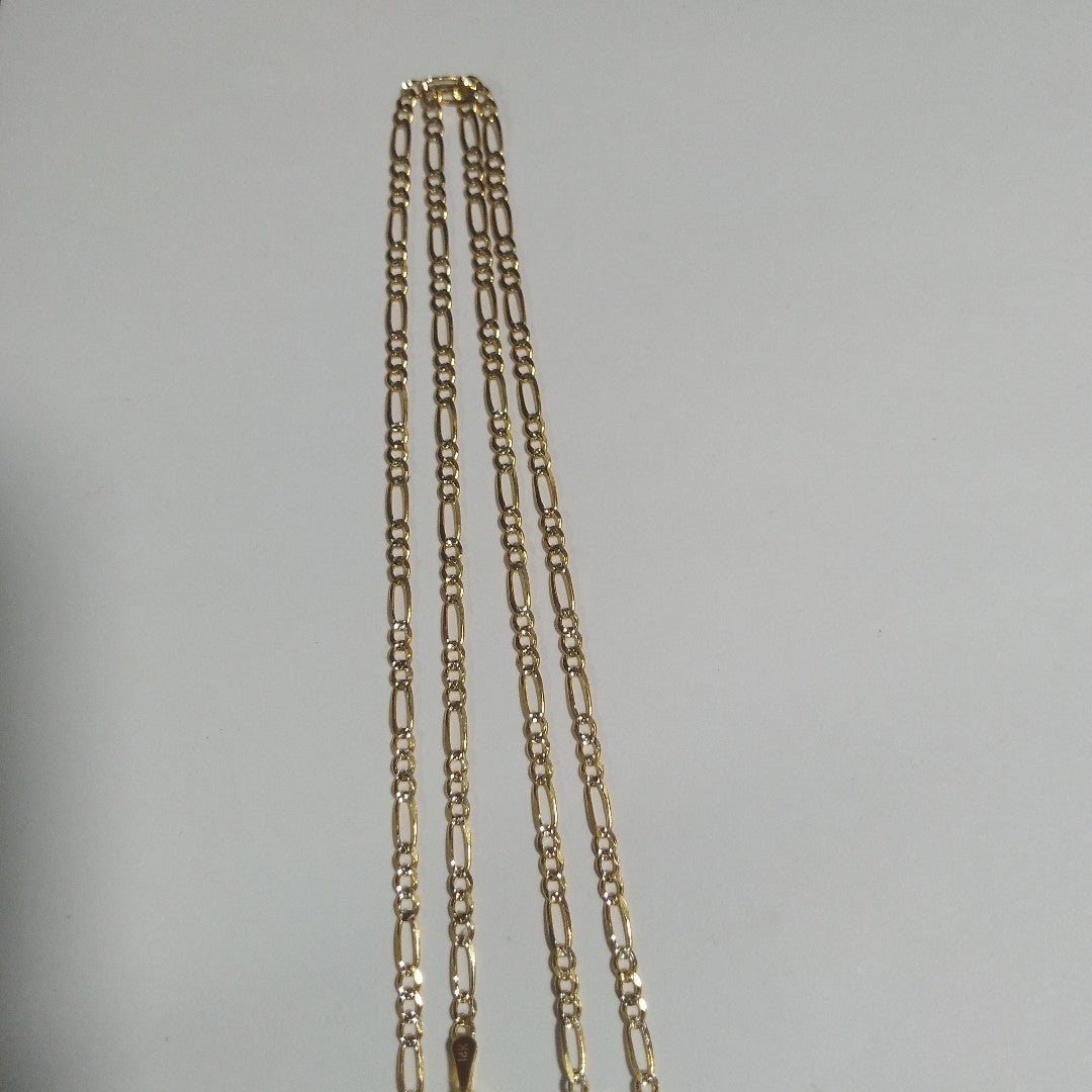 CADENA 3X1 DIAMANTADA 14K 55 CM 4.8 GR (NUEVO)