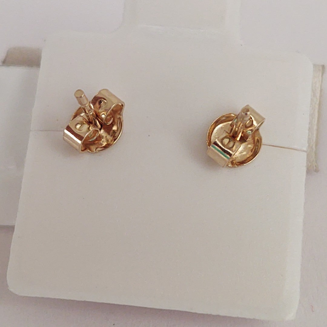 BROQUELES ORO 14K 2.6 (NUEVO)