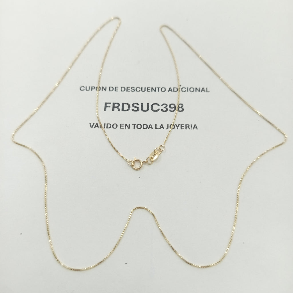 CADENA VENECIANO 14K 55 CM 1.7 GR (NUEVO)